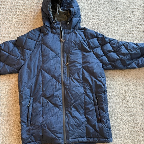 Quiksilver Men's Navy Puffer Jacket - Picture 2 of 6